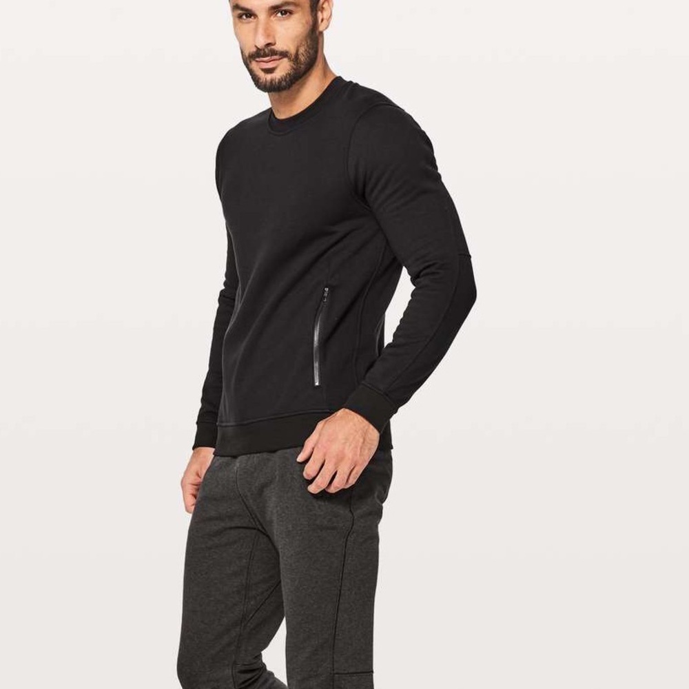 Lululemon Ritual Crewneck Pullover Sweatshirt Black Men’s Small